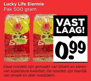 Aanbiedingen Lucky life eiermie - Lucky Life - Geldig van 15/10/2017 tot 21/10/2017 bij Vomar