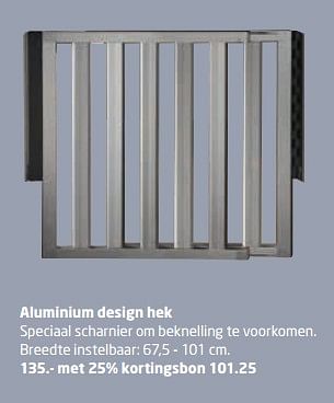 Aanbiedingen Aluminium design hek - Huismerk - Formido - Geldig van 16/10/2017 tot 29/10/2017 bij Formido