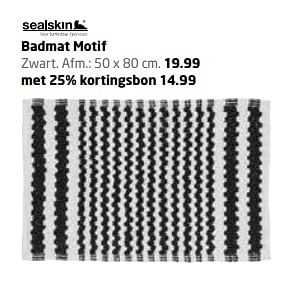 Aanbiedingen Badmat motif - Sealskin - Geldig van 16/10/2017 tot 29/10/2017 bij Formido