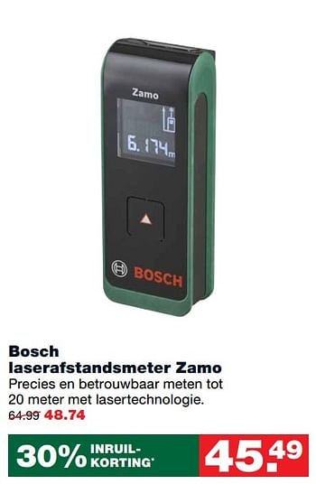 Aanbiedingen Bosch laserafstandsmeter zamo - Bosch - Geldig van 16/10/2017 tot 22/10/2017 bij Praxis