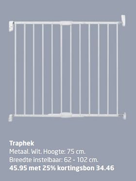 Aanbiedingen Traphek metaal - Huismerk - Formido - Geldig van 16/10/2017 tot 29/10/2017 bij Formido