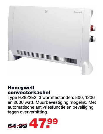 Aanbiedingen Honeywell convectorkachel hz822e2 - Honeywell - Geldig van 16/10/2017 tot 22/10/2017 bij Praxis