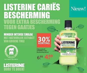 Aanbiedingen Listerine caries bescherming - Listerine - Geldig van 16/10/2017 tot 22/10/2017 bij Etos