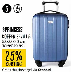 Aanbiedingen Koffer sevilla - Princess - Geldig van 16/10/2017 tot 29/10/2017 bij Xenos