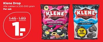 Aanbiedingen Klene drop - Klene - Geldig van 15/10/2017 tot 21/10/2017 bij Plus