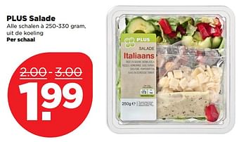 Aanbiedingen Plus salade - Huismerk - Plus - Geldig van 15/10/2017 tot 21/10/2017 bij Plus