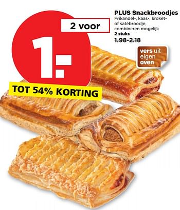 Aanbiedingen Plus snackbroodjes - Huismerk - Plus - Geldig van 15/10/2017 tot 21/10/2017 bij Plus