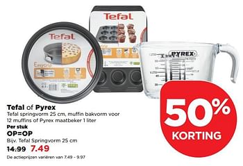 Aanbiedingen Tefal springvorm - Tefal - Geldig van 15/10/2017 tot 21/10/2017 bij Plus