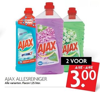 Aanbiedingen Ajax allesreiniger - Ajax - Geldig van 15/10/2017 tot 21/10/2017 bij Deka Markt