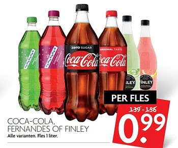 Aanbiedingen Coca-cola, fernandes of finley - Huismerk - Deka Markt - Geldig van 15/10/2017 tot 21/10/2017 bij Deka Markt