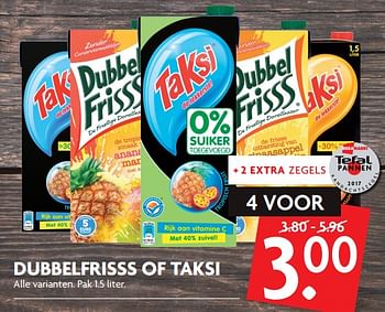 Aanbiedingen Dubbelfrisss of taksi - Huismerk - Deka Markt - Geldig van 15/10/2017 tot 21/10/2017 bij Deka Markt