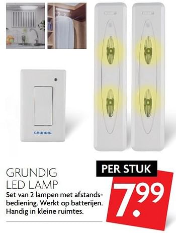 Aanbiedingen Grundig led lamp - Grundig - Geldig van 15/10/2017 tot 21/10/2017 bij Deka Markt