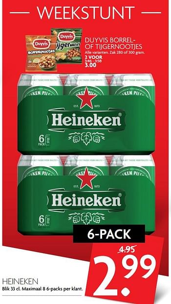 Aanbiedingen Heineken - Heineken - Geldig van 15/10/2017 tot 21/10/2017 bij Deka Markt