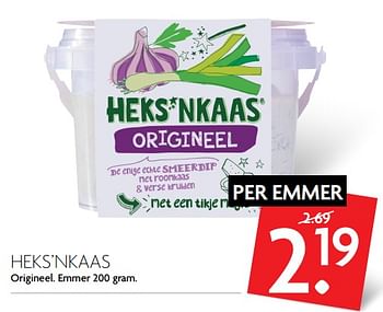 Aanbiedingen Heks`nkaas origineel - Heks'n Kaas - Geldig van 15/10/2017 tot 21/10/2017 bij Deka Markt