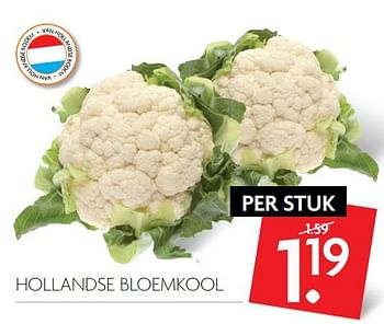 Aanbiedingen Hollandse bloemkool - Huismerk - Deka Markt - Geldig van 15/10/2017 tot 21/10/2017 bij Deka Markt
