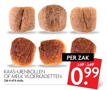 Aanbiedingen Kaas-uienbollen of melk vloerkadetten - Huismerk - Deka Markt - Geldig van 15/10/2017 tot 21/10/2017 bij Deka Markt