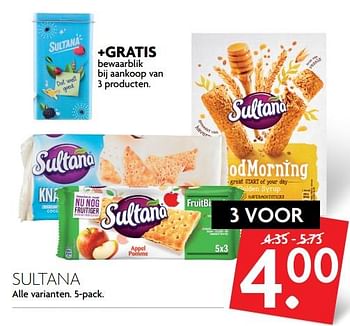 Aanbiedingen Sultana - Sultana - Geldig van 15/10/2017 tot 21/10/2017 bij Deka Markt