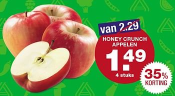 Aanbiedingen Honey crunch appelen - Huismerk - Aldi - Geldig van 16/10/2017 tot 22/10/2017 bij Aldi