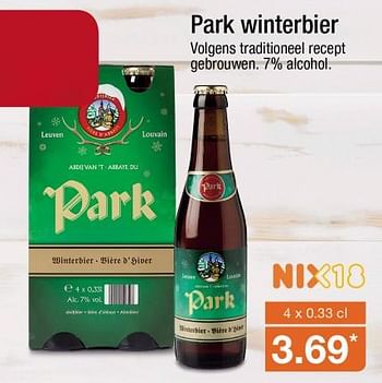 Aanbiedingen Park winterbier - Park - Geldig van 16/10/2017 tot 22/10/2017 bij Aldi