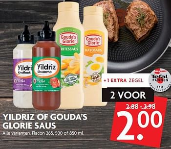 Aanbiedingen Yildriz of gouda`s glorie saus - Huismerk - Deka Markt - Geldig van 15/10/2017 tot 21/10/2017 bij Deka Markt