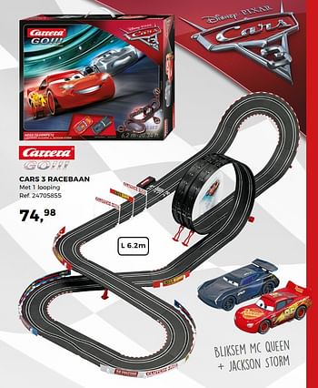 Aanbiedingen Cars 3 racebaan - Carrera - Geldig van 14/10/2017 tot 12/12/2017 bij Supra Bazar
