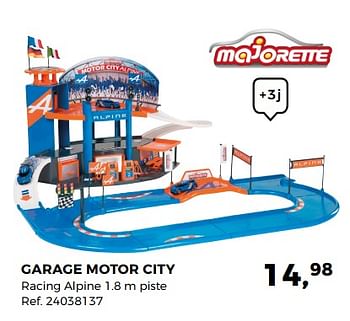 Aanbiedingen Garage motor city - Majorette - Geldig van 14/10/2017 tot 12/12/2017 bij Supra Bazar