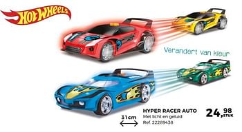 Aanbiedingen Hyper racer auto met licht en geluid - Hot Wheels - Geldig van 14/10/2017 tot 12/12/2017 bij Supra Bazar