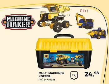 Aanbiedingen Multi machines koffer - Cat Toy - Geldig van 14/10/2017 tot 12/12/2017 bij Supra Bazar