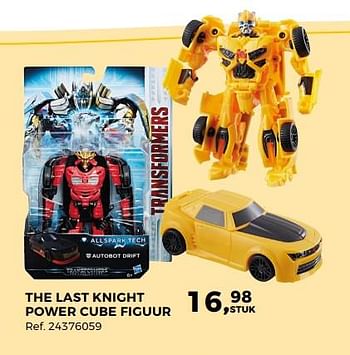 Aanbiedingen The last knight power cube figuur - Hasbro - Geldig van 14/10/2017 tot 12/12/2017 bij Supra Bazar