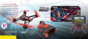 Aanbiedingen Air elite pro drone - Nikko - Geldig van 14/10/2017 tot 12/12/2017 bij Supra Bazar