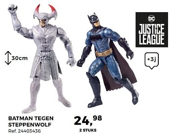 Aanbiedingen Batman tegen steppenwolf - Justice League - Geldig van 14/10/2017 tot 12/12/2017 bij Supra Bazar