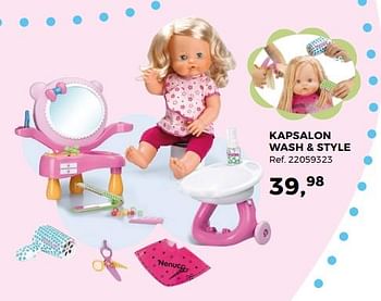 Aanbiedingen Kapsalon wash + style - Nenuco - Geldig van 14/10/2017 tot 12/12/2017 bij Supra Bazar