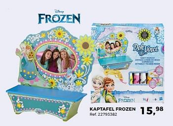 Aanbiedingen Kaptafel frozen - Hasbro - Geldig van 14/10/2017 tot 12/12/2017 bij Supra Bazar