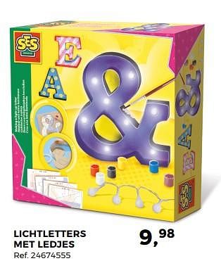 Aanbiedingen Lichtletters met ledjes - SES - Geldig van 14/10/2017 tot 12/12/2017 bij Supra Bazar