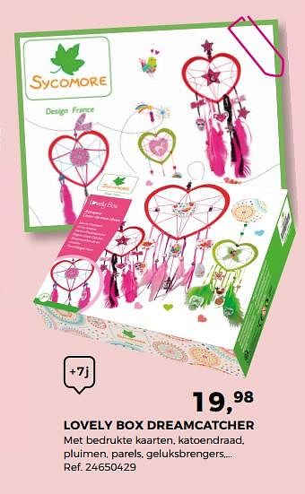 Aanbiedingen Lovely box dreamcatcher - Sycomore - Geldig van 14/10/2017 tot 12/12/2017 bij Supra Bazar