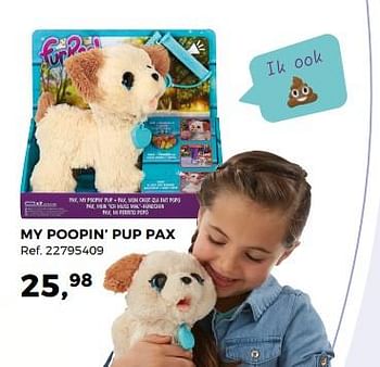 Aanbiedingen My poopin` pup pax - FurReal Friends - Geldig van 14/10/2017 tot 12/12/2017 bij Supra Bazar