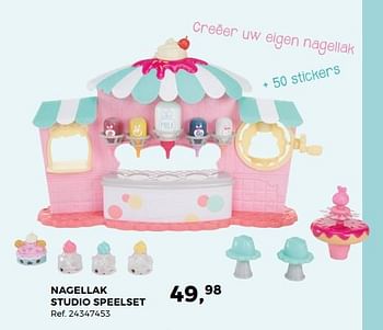 Aanbiedingen Nagellak studio speelset - Num Noms - Geldig van 14/10/2017 tot 12/12/2017 bij Supra Bazar