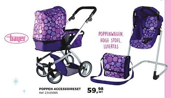 Aanbiedingen Poppen accessoireset - Bayer - Geldig van 14/10/2017 tot 12/12/2017 bij Supra Bazar