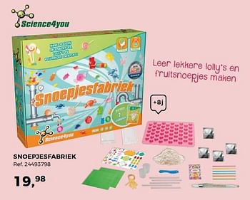 Aanbiedingen Snoepjesfabriek - Science4you - Geldig van 14/10/2017 tot 12/12/2017 bij Supra Bazar