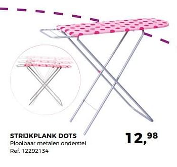 Aanbiedingen Strijkplank dots - Huismerk - Supra Bazar - Geldig van 14/10/2017 tot 12/12/2017 bij Supra Bazar