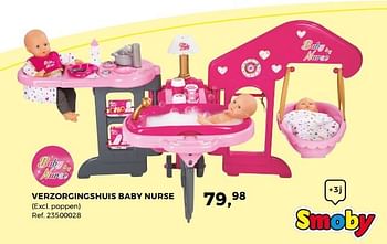 Aanbiedingen Verzorgingshuis baby nurse excl poppen - Smoby - Geldig van 14/10/2017 tot 12/12/2017 bij Supra Bazar