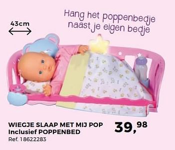 Aanbiedingen Wiegje slaap met mij pop inclusief poppenbed - Nenuco - Geldig van 14/10/2017 tot 12/12/2017 bij Supra Bazar