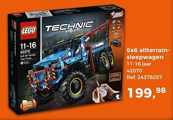 Aanbiedingen 6x6 allterrainsleepwagen - Lego - Geldig van 14/10/2017 tot 12/12/2017 bij Supra Bazar