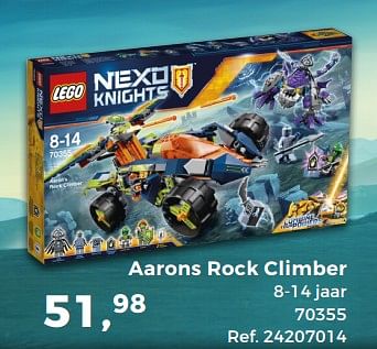 Aanbiedingen Aarons rock climber - Lego - Geldig van 14/10/2017 tot 12/12/2017 bij Supra Bazar