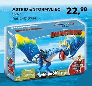 Aanbiedingen Astrid + stormvlieg - Playmobil - Geldig van 14/10/2017 tot 12/12/2017 bij Supra Bazar