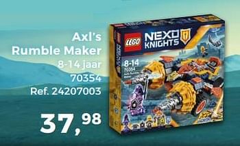 Aanbiedingen Axl`s rumble maker - Lego - Geldig van 14/10/2017 tot 12/12/2017 bij Supra Bazar