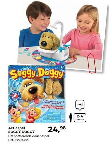 Aanbiedingen Actiespel soggy doggy - Spin Master - Geldig van 14/10/2017 tot 12/12/2017 bij Supra Bazar