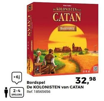 Aanbiedingen Basisspel de kolonisten van catan - 999games - Geldig van 14/10/2017 tot 12/12/2017 bij Supra Bazar