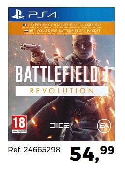 Aanbiedingen Battlefield 1 - Electronic Arts - Geldig van 14/10/2017 tot 12/12/2017 bij Supra Bazar