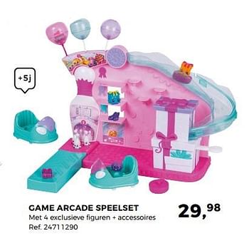 Aanbiedingen Game arcade speelset - Shopkins - Geldig van 14/10/2017 tot 12/12/2017 bij Supra Bazar